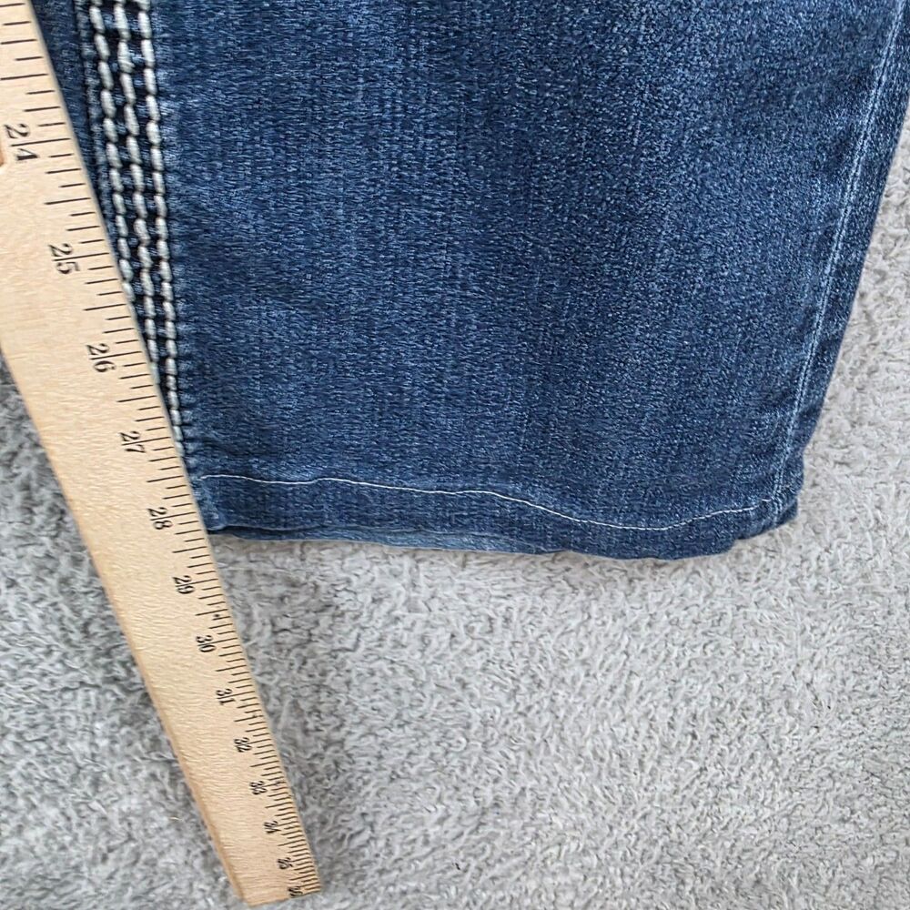 ROCK REVIVAL Women's Kai Easy Boot Distressed Dark Wash Jeans Size 29 - Picture 13 of 14